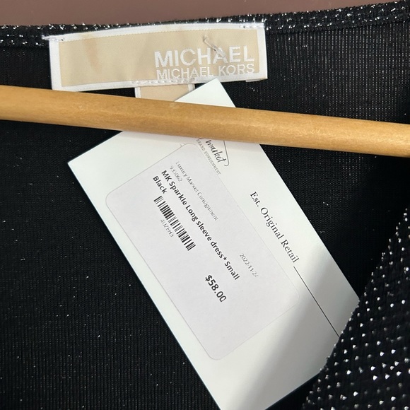 Michael Michael Kors. Size Small. Black Sparkly Dress - Picture 2 of 2